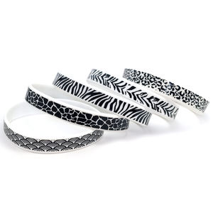 צמיד גומי הדפסה בעלי חיים צמידי סיליקון נושא בעלי חיים צמיד עמיד למים צמיד לחגיגת יום הולדת ג 'ונגל - Product Image 2