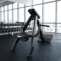 Machine à Rameuse T-Bar à Charge Libre pour Salle de Sport Commerciale, Entraînement du Dos et des Dorsaux Latissimus