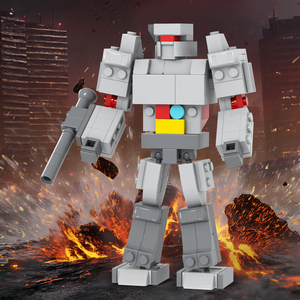 Robot Deformable de Película de Acción, Kits de Ladrillos Creativos MOC, Yoshi <span class=keywords><strong>Mario</strong></span> <span class=keywords><strong>Kart</strong></span>, Ladrillos de Construcción DIY, Juguetes de Bloques de Construcción para Niños MOC1694 - Product Image 2