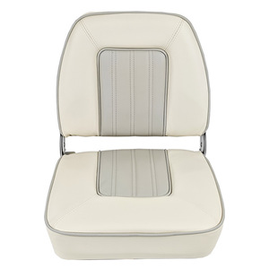 Siège de bateau à dossier haut, rembourré, résistant aux UV, pliable, pour passager de ponton - Product Image 4