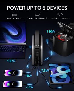 Station d'alimentation portable Newsmy P72 100W 72000mAh, alimentation portable 200W DC 270Wh, alimentation de secours à domicile - Product Image 5