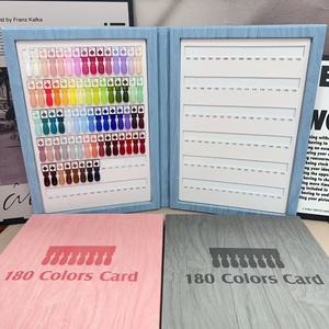 Expositor de Cuero Magnético Desmontable de Doble Apertura para Esmaltes de Uñas, Tarjeta de Muestras de Gel Polish de 120 Colores para Salón - Product Image 2