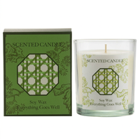 Bougie parfumée en cire de soja à motif tressé en bambou, parfum floral végétal, pot en verre, aromathérapie, décoration d'intérieur