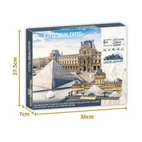 Modèle d'architecture en vente en gros de blocs de construction jouets micro blocs mini briques château bricolage jouets éducatifs pour les enfants assemblage