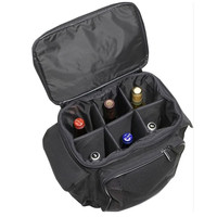Sac fourre-tout à vin, sac de voyage, refroidisseur de roue, Six bouteilles isolées, sac de chariot à vin