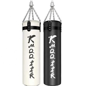 <span class=keywords><strong>Sac</strong></span> <span class=keywords><strong>de</strong></span> frappe cylindrique en PU personnalisé avec logo pour entraînement <span class=keywords><strong>de</strong></span> Muay Thai et Kickboxing – Vente en gros - Product Image 3