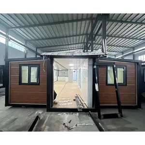 High Quality Living Granny Flat 20Ft 40Ft Expandable Prefabricated Luxury Container House 3 Bedroom Prefab Movable Villa