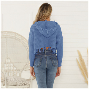 Maglione da donna in maglia larga personalizzato di alta qualità IWG015 - Product Image 2