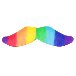 <span class=keywords><strong>Fausse</strong></span> <span class=keywords><strong>barbe</strong></span> de clown d'Halloween - Ensemble de <span class=keywords><strong>barbe</strong></span> et de moustache arc-en-ciel coloré pour fête costumée, spectacle de scène, bal masqué - Product Image 4