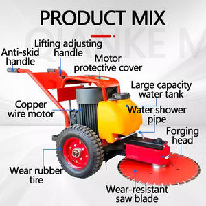 Opération simple de la tête de Pile de béton d'essence électrique haute puissance scie la découpeuse d'asphalte de lit découpeuse de roche de pierre - Product Image 6