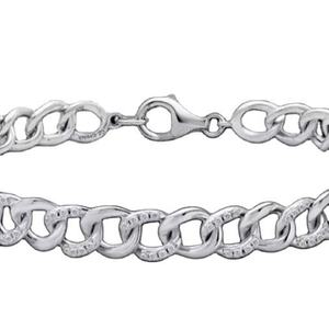 925 Sterling <b>Silver</b> Moissanite Tennis <b>Bracelet</b> Chain Link <b>Charm</b> Hip Hop Fashion Jewelry Luxury Designer Statement - Product Image 2