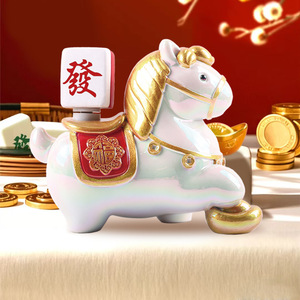 Scatola a Sorpresa in Resina a Tema Cavallo - Perché la Fortuna Ride e la Magia Viene in un Piccolo Cavallo Unisex Prodotto in Cina - Product Image 3