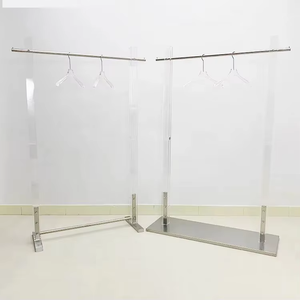 بيع بالجملة رف أكريليك شفاف راقي للملابس متجر من قاعدة مستطيلة متينة أكريل - Product Image 1