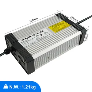 <span class=keywords><strong>Chargeur</strong></span> YZPOWER Haute Qualité 58,8V 8A 9A 10A pour <span class=keywords><strong>Batterie</strong></span> au <span class=keywords><strong>Lithium</strong></span> <span class=keywords><strong>48V</strong></span> 14S Trottinette Électrique Vélo Électrique Moto Charge Rapide - Product Image 3