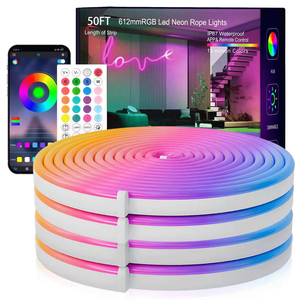 Tira de luces LED flexible inteligente para habitación, impermeable IP65, tira de diodos emisores de luz/RGB - Product Image 1