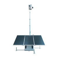 Torre de Vigilancia Portátil con Remolque de 7M/9M, con Energía Solar, CCTV, Certificación CE y EPA