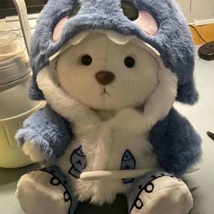 Internet Celebrity 30cm Joint Bear Plush Doll <strong>Onesie</strong> PP Cotton Super Soft Plush Washed Techniques Replacement Clothes for Stress - Product Image 5