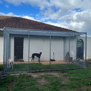 Chenil pour chiens en treillis soudé en fil de fer galvanisé Grand abri pour chiens avec panneau étanche Enclos pour chiens - Product Image 6