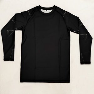 Wholesale <b>Surf</b> Shirts <b>Printed</b> Compression Shirt Long Sleeve Wholesale Polyester Sublimation Upf 50 Rashguard for Men - Product Image 4