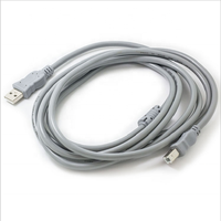 Cable de impresora USB directo de fábrica Cable de datos de alta velocidad de cobre puro gris para uso de oficina de computadora de impresora