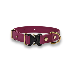 Venta al por mayor Collar de perro táctico de China Hecho de correas de poliéster patentadas con hebilla de <span class=keywords><strong>COBRA</strong></span> Patrón sólido Estilo clásico - Product Image 2