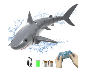 ขนาด1:18จำลองระยะไกล <span class=keywords><strong>Megalodon</strong></span> ฉลามของเล่นสำหรับเด็กผู้ชายและเด็กผู้หญิงที่มีไฟและแบตเตอรี่<span class=keywords><strong>2</strong></span>ลำ RC และเรือ - Product Image 1