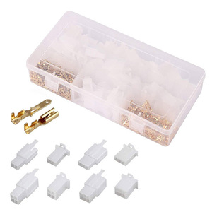 Kit de 380 Conectores Eléctricos Automotrices de 2.8mm, 2/3/4/6 Pines, Macho y Hembra, para Cableado de Motocicletas, Bicicletas Eléctricas y Automóviles - Product Image 1