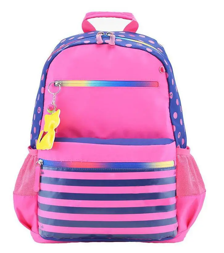 مخصص للأطفال قوس قزح عبر شريط على ظهره حقيبة مدرسية للأطفال