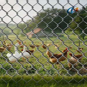 Rouleau de clôture agricole en acier galvanisé de 1,8 m x 20 m, clôture en mailles de chaîne pour pâturage, panneaux de clôture cyclonique en maille diamantée avec des trous de 50*50 mm - Product Image 1