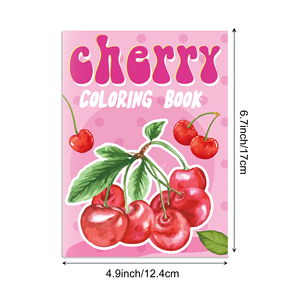 TY033 <span class=keywords><strong>livre</strong></span> de coloriage sur le thème des fruits citron fraise pastèque peinture <span class=keywords><strong>livre</strong></span> de dessin pour enfants <span class=keywords><strong>livre</strong></span> d'éducation jouets fournitures - Product Image 3