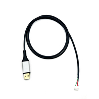 Câble convertisseur USB vers RS485 industriel avec puce, transmission de données stable à longue distance pour PLC/Modbus/automatisation industrielle