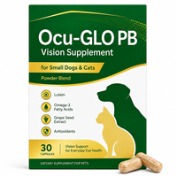 Complément alimentaire pour la santé oculaire des animaux de compagnie, formule personnalisée, soutien de la vision des chiens et des chats, mélange de vitamines antioxydantes, capsule pour la santé oculaire, OEM ODM