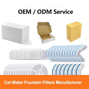 Filtres à <span class=keywords><strong>charbon</strong></span> circulaires en vrac pour fontaine à eau pour chat, recharges pour abreuvoir rond pour animaux de compagnie, fourniture directe du fabricant OEM ODM - Product Image 1