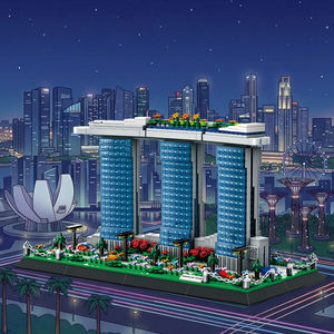 Wange 4217 Marina Bay Sands Singapur, Bloques de Plástico Creativos, Modelo de Ladrillos, Juego de Bloques de Construcción Educativos para Niños, Juguete de Plástico - Product Image 5