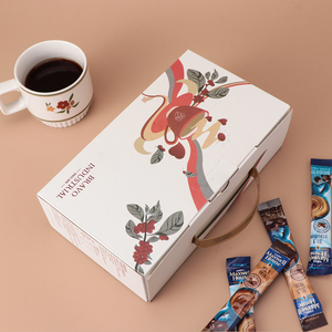 Vente chaude Emballage en papier à <span class=keywords><strong>d</strong></span>échirer personnalisé avec logo imprimé pour capsules de café Boîte à bande <span class=keywords><strong>d</strong></span>étachable pour café - Product Image 3