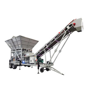 Planta Mezcladora de Concreto Portátil Mini, Estación de Dosificación Móvil con PLC y Motor, Marca ZLIN, Línea de Producción Pequeña - Product Image 1