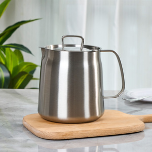 Pot de filtration d'huile en acier inoxydable 304 pour cuisine domestique, panier de friture profonde, pot de stockage d'huile de cuisson multifonctionnel avec couvercle - Product Image 1