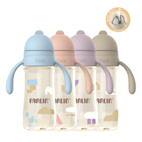 Gobelet d'eau FARLIN PPSU 270ml, biberon anti-fuite avec paille pour bébé de 6 mois et plus