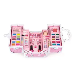 Pink Girls Dream Treasure Chest Kids Cosmetic Set Suitcase