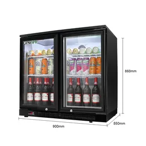 LVNI 2024 best quality commercial horizontal display drink beverage beer cooler refrigerator fridge