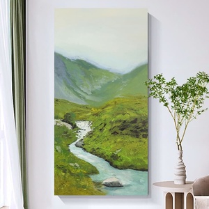 ภาพวาดสีน้ำมันทำมือสั่งทำขายส่งจากจีน งานศิลปะทำมือบนผ้าใบ ภาพวาดสีน้ำมันแบบไม่มีกรอบสำหรับแขวนผนัง ภาพวาดทิวทัศน์ธรรมชาติ - Product Image 1