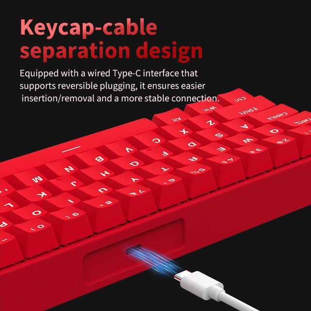 Magnetic White Pre-lubed Wired  Gaming Rechargeable Mechanical RGB Ergonomic Keyboard