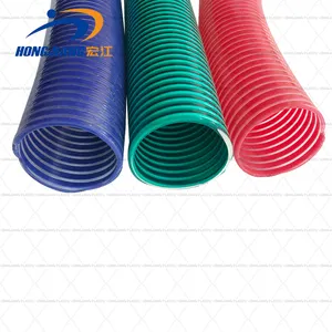 PVC硬质塑料螺旋高压水管柔性吸水软管供应商2 5英寸塑料管