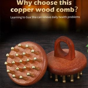 Pettine per Massaggio Meridiano, Strumento Gua Sha per Massaggio alla Testa, Trattamento di Recupero Fasciale, Pettini per Massaggio Antireumatico e Circolazione Sanguigna - Product Image 6