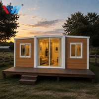 Maison conteneur extensible personnalisée de 10 pieds, maison modulaire préfabriquée avec cuisine, salle de bain et chambre pour diverses applications