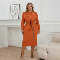 Robes longues de cérémonie à manches longues plissées, couleur unie, pour femme de bureau, professionnelles, mi-longues, décontractées