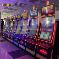 Machine de jeu de type C incurvée Miracle de 43 pouces avec BV et imprimante, petite machine de jeu de haute qualité à vendre