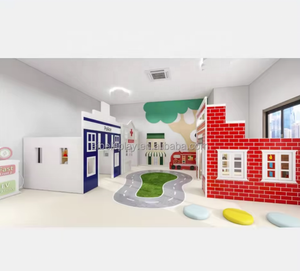 Eibele <span class=keywords><strong>Little</strong></span> <span class=keywords><strong>Town</strong></span> Soft Playground Niños Juego de rol Vida simulada Kiddie House Pretend House para preescolar - Product Image 1