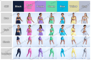 Bộ đồ tập Yoga liền thân, nâng mông, áo ngực thể thao nâng ngực, cạp cao, dành cho nữ - Product Image 3