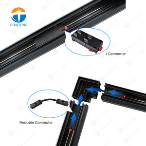 Nouveau Design d'intérieur 220V Smart Tuya Wifi 25Mm 2 fils projecteur linéaire lampe à large faisceau Led magnétique Rail lumière pour plafond extensible - Product Image 3